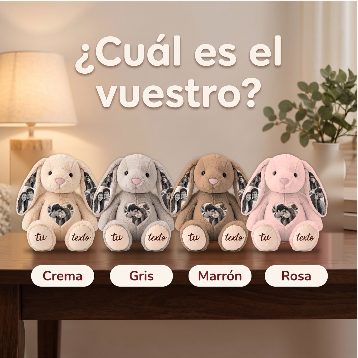 Conejito de Peluche Personalizable